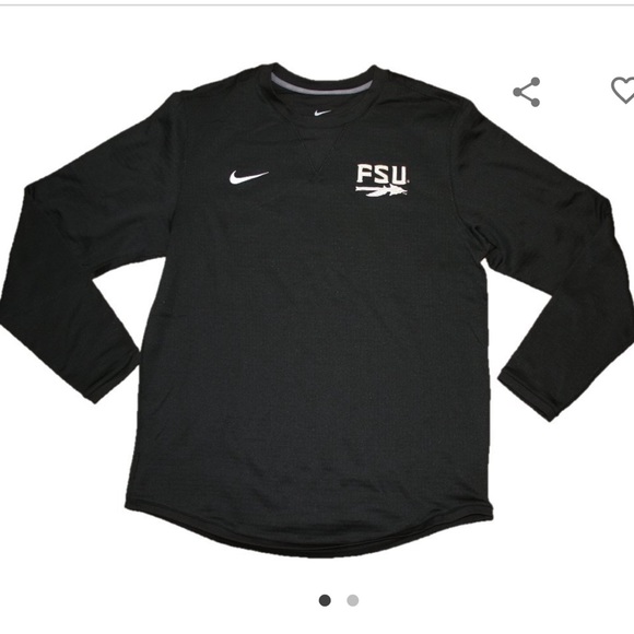NIKE Florida State Seminoles FSU Sideline Apparel Crewneck Pullover Size Large - Picture 1 of 12